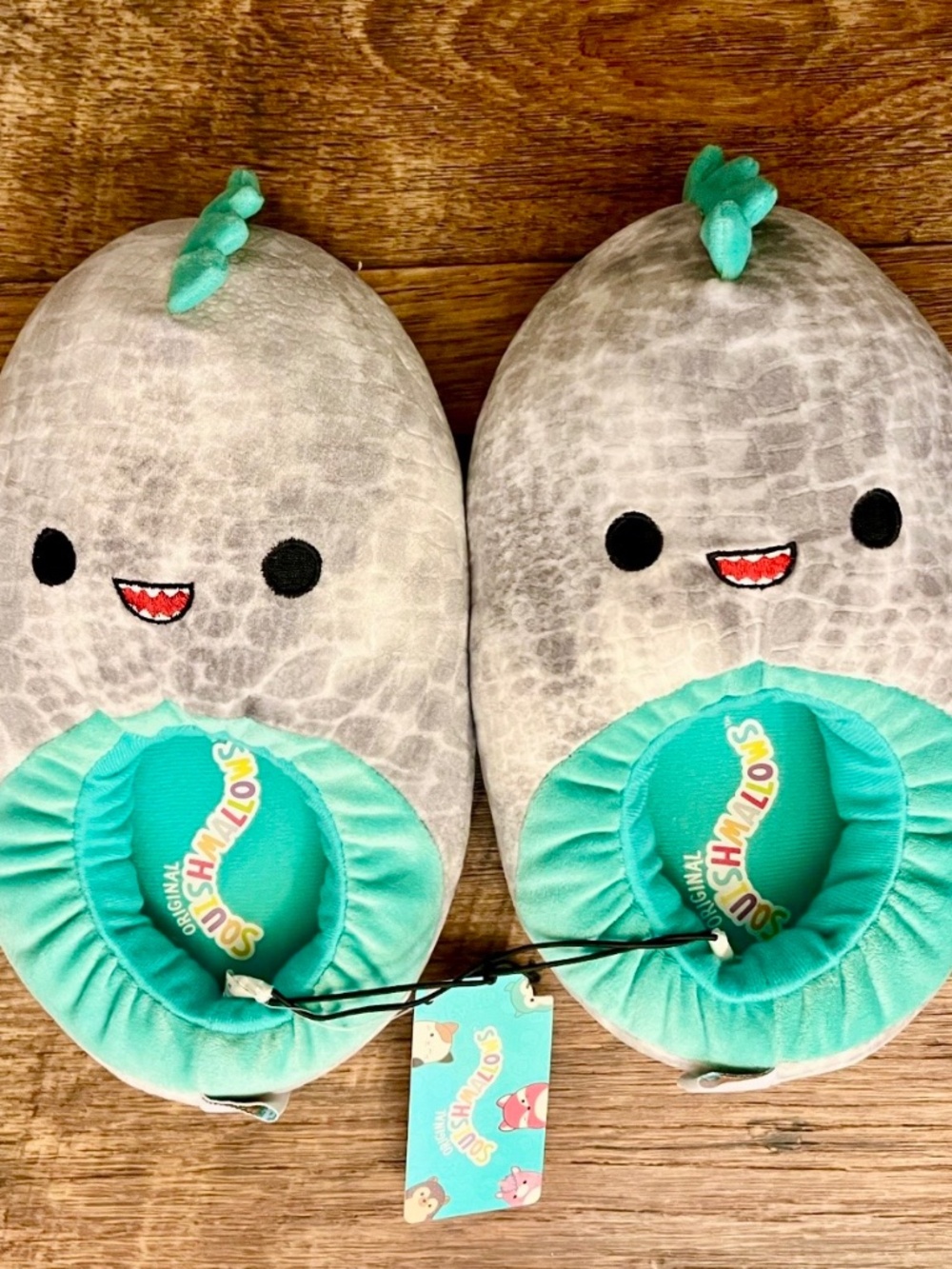 Squishmallows Dinosaur Slippers